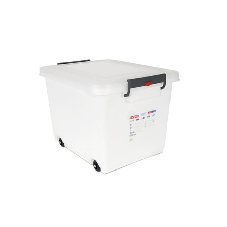 Araven FOOD BOX LARGE W/WHEELS AND W/LID 16 GAL WHITE 01183